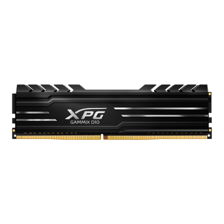 16GB ADATA DDR4 3200 DIMM XPG GAMMIX D10 Black Gaming Memory AX4U320016G16A-SB10 Non-ECC, CL16, AX4U320016G16A-SB10 1.35V, Heat Shield, RTL, (931658)