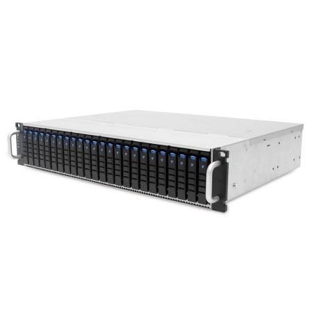 Корпус серверный AIC Bad Pack XJ1-20246-02 2U 24x 2.5" hot-swap bays, hot-swap JBOD with dual SAS 12G expander controller BMC, tool-less HDD tray, 550W 1+1 hot-swap redundant 80+ platinum, tool-less rail kit (35X series) bp