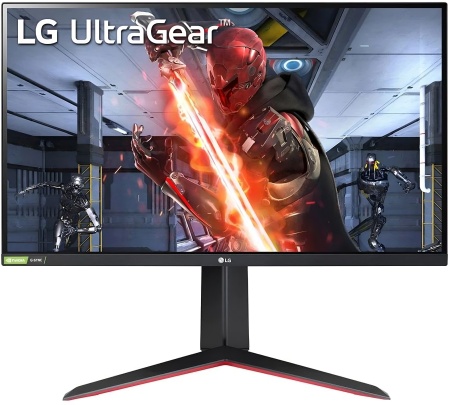 Монитор LG 27" UltraGear 27GN650-B черный/красный IPS LED 1ms 16:9 HDMI матовая HAS Piv 1000:1 350cd 178гр/178гр 1920x1080 144Hz G-Sync DP FHD 7.2кг