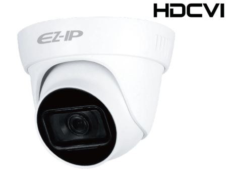 EZ-IP by Dahua Видеокамера HDCVI купольная, 1/2.7" 2Мп КМОП, Звук с передачей по коаксиалу,25к/с при 1080P, 25к/с при 720P 2.8мм фиксированный объектив 30м ИК, Smart IR, ICR, OSD, 4в1(CVI/TVI/AHD/CVBS) IP67, металл + пластик