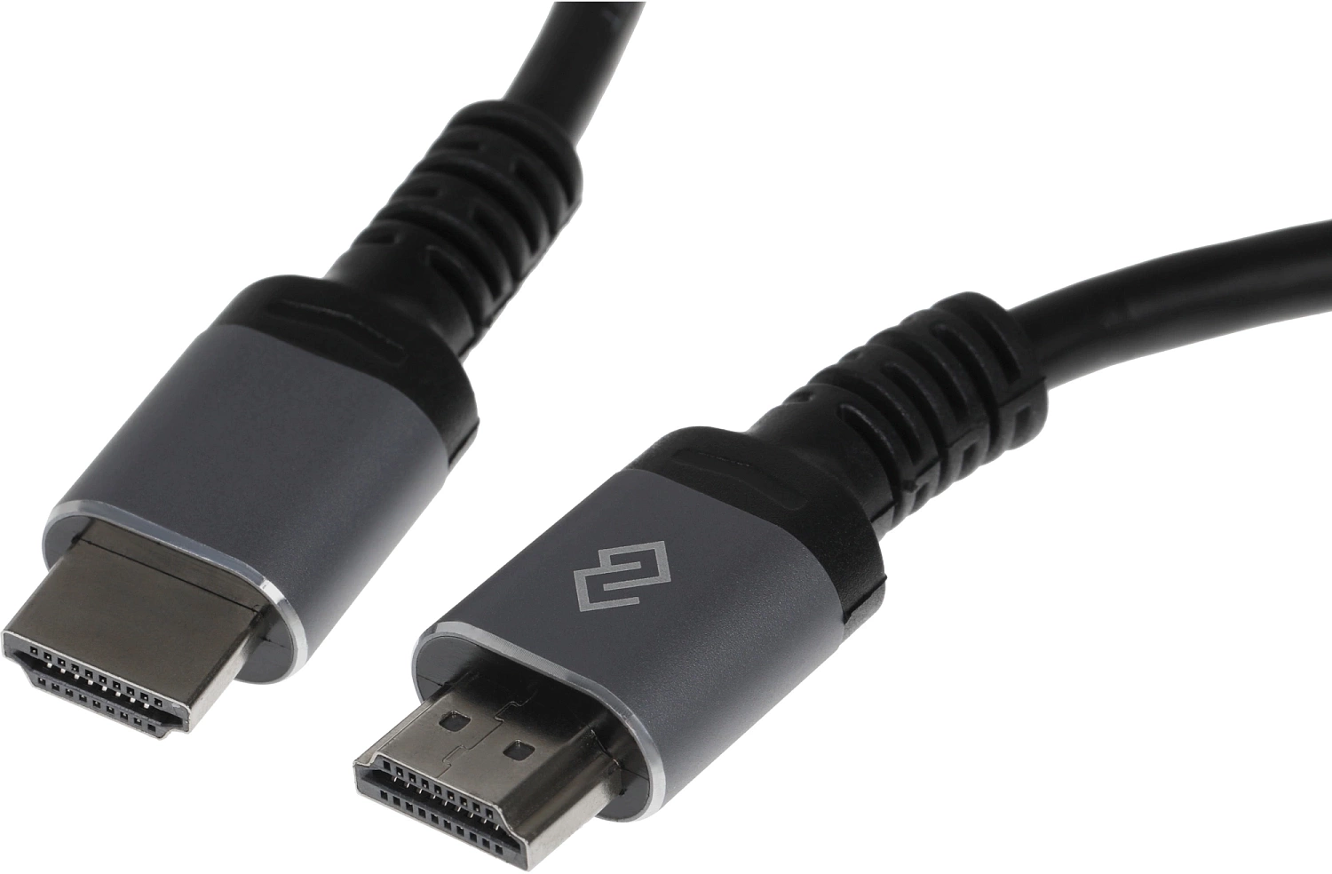Кабель аудио-видео Digma HDMI (m)/HDMI (m) 2м. позолоч.конт. черный (D-HDMI-V2.0-2M)