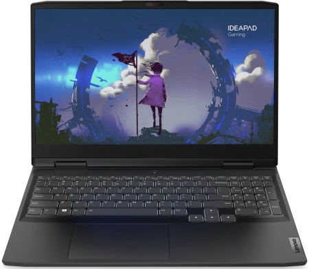 Ноутбук Lenovo IP Gaming 3 16IAH7 Core i5 12450H 8Gb SSD512Gb NVIDIA GeForce RTX 3050 Ti 4Gb 16" IPS WUXGA (1920x1200) noOS grey WiFi BT Cam (82SA00DERK)