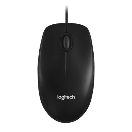 Мышь Logitech M100 Black (910-006652) |910-006652| черная, оптическая, 1000dpi, USB, 1.8м, {10}