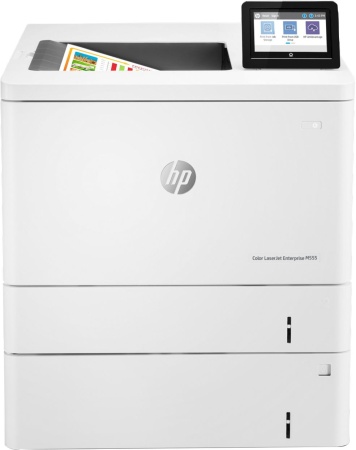 Принтер лазерный HP Color LaserJet Enterprise M555x (A4, 1200dpi, ImageREt 3600, 38(38) ppm, 1 Gb, 3 trays 100+2*550, Duplex, USB/GigEth, cart.5,5KB&3,5KCMYp.inbox, repl. B5L26A)