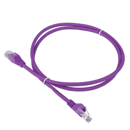 Патч-корд LANMASTER LSZH UTP кат.6, 0.5 м, фиолетовый Патч-корд LANMASTER LSZH UTP кат.6, 0.5 м, фиолетовый