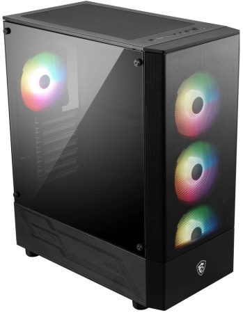 MAG FORGE 112R Mid-Tower, ATX, 2xUSB 3.2, Audio I/O, 4x120mm ARGB Fan, 6-ch Light controller, Front metal MESH, Up to 330mm GPU, Tempered Glass (949679)