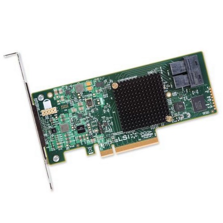 RAID-контроллер Broadcom 9341-8i SGL (LSI00407 / 05-26106-00) PCIe 3.0 x8 LP, SAS/SATA 12G, RAID 0,1,5,10,50, 8port(2*int SFF8643), 3008ROC, (003112)