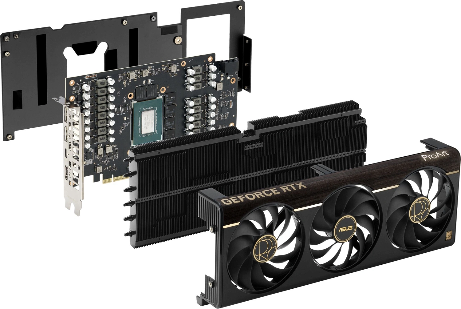 Видеокарта Asus PCI-E 5.0 PROART-RTX5080-O16G NVIDIA GeForce RTX 5080 16Gb 256bit GDDR7 2655/30000 HDMIx1 DPx3 HDCP Ret