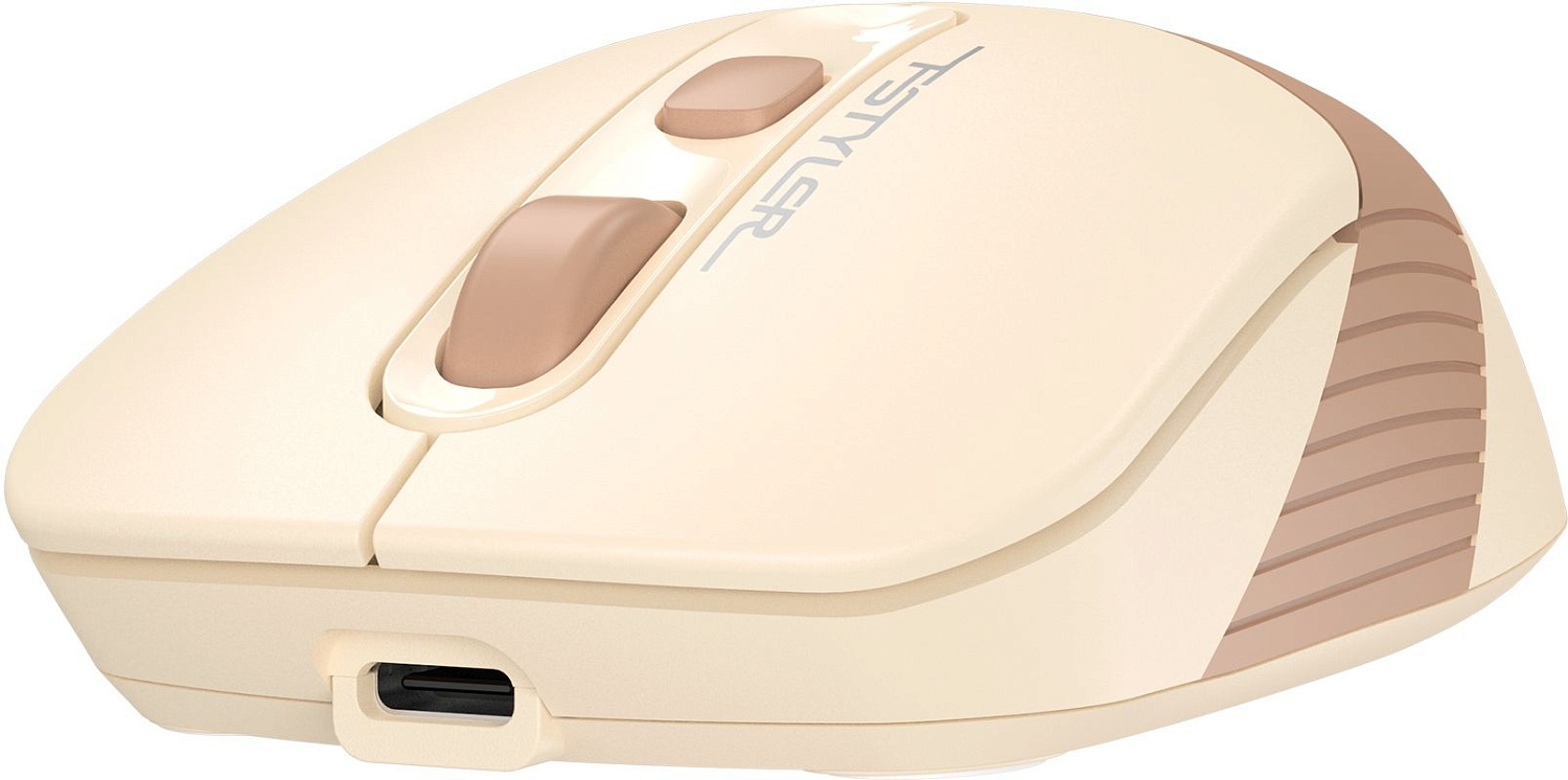 Мышь A4Tech Fstyler FG10CS Air бежевый/коричневый оптическая (2000dpi) silent беспроводная USB для ноутбука (4but) Мышь A4Tech Fstyler FG10CS Air бежевый/коричневый оптическая (2000dpi) silent беспроводная USB для ноутбука (4but)