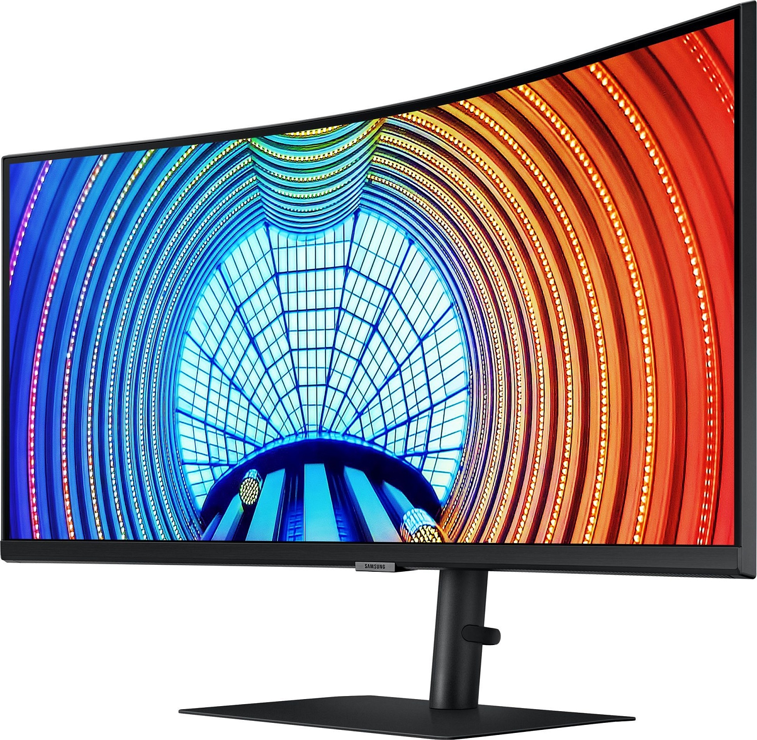 Монитор Samsung 34" LS34A650UBI черный VA LED 5ms 21:9 HDMI матовая HAS Piv 300cd 178гр/178гр 3440x1440 100Hz DP 2K USB 7.6кг