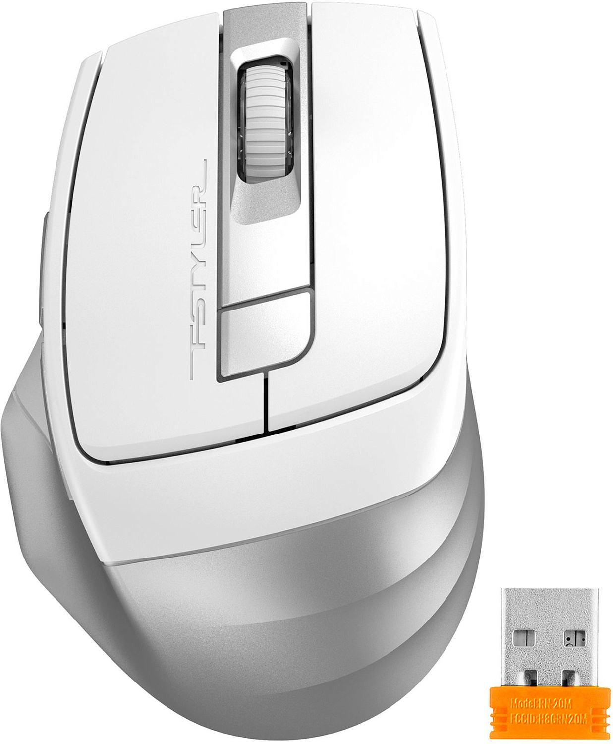Мышь A4Tech Fstyler FB35CS белый/серый оптическая (2000dpi) silent беспроводная BT/Radio USB (5but) Мышь A4Tech Fstyler FB35CS белый/серый оптическая (2000dpi) silent беспроводная BT/Radio USB (5but)