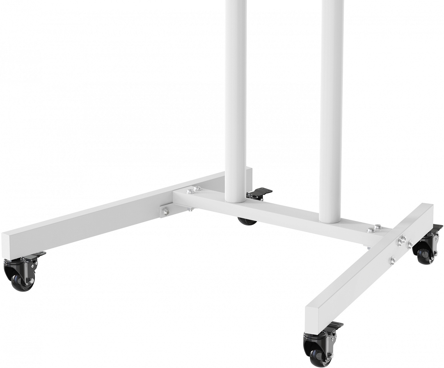 Стойка для телевизора Cactus CS-ST04 белый 37"-70" макс.68кг напольный мобильный