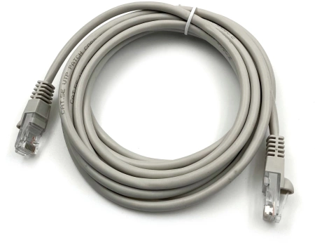 Патч-корд Buro LSZH UTP cat5E 3м серый RJ-45 (m)-RJ-45 (m) (UTP-5E-3M-G-LSZH)