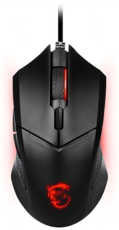 Мышь MSI Clutch GM08 черный оптическая (4200dpi) USB2.0 (6but)