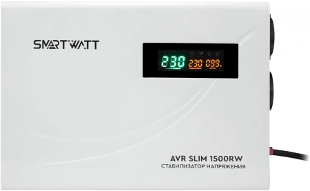 Стабилизатор напряжения Smartwatt AVR Slim 2000RW 2000ВА белый