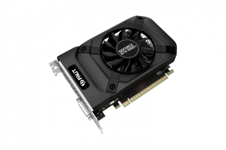 Видеокарта Palit PCI-E PA-GTX1050Ti StormX 4G NVIDIA GeForce GTX 1050TI 4096Mb 128 GDDR5 1290/7000 DVIx1 HDMIx1 DPx1 HDCP Ret