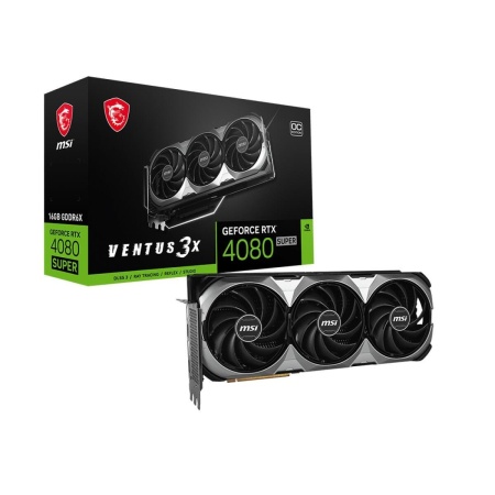 Видеокарта MSI RTX4080 SUPER 16G VENTUS 3X OC GDDR6X 256bit 2xDP 2xHDMI 3FAN