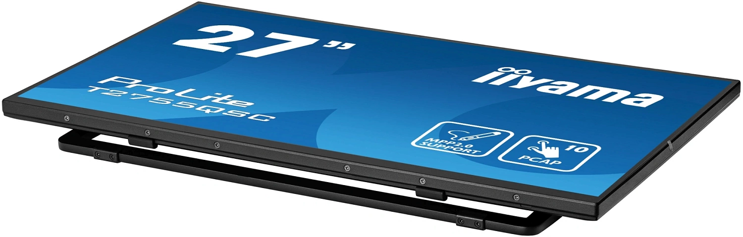 Монитор Iiyama 27" ProLite T2755QSC-B1 черный IPS LED 5ms 16:9 HDMI M/M матовая 400cd 178гр/178гр 2560x1440 75Hz DP Quad HD 2K (1440p) USB Touch 5.8кг