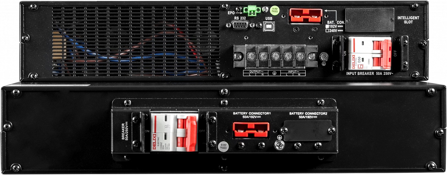 Источник бесперебойного питания Systeme Electric Smart-Save Online SRV, 6000VA/5400W, On-Line, Extended-run, Rack 4U(Tower convertible), LCD, Out: Hardwire, SNMP Intelligent Slot, USB, RS-232