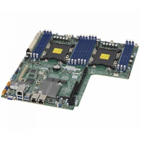 Материнская плата SuperMicro MBD-X11DDW-NT-B Proprietary WIO (12.3" x 13.4") LGA 3647 Up to 1.5TB 3DS ECC RDIMM ntel® C622 controller for 14 SATA3 6 USB 3.0 ports (4 rear + 2 headers) Type A 1 VGA port (264599), (incl. 1* CBL-SAST-0388L-02, without IO Sh