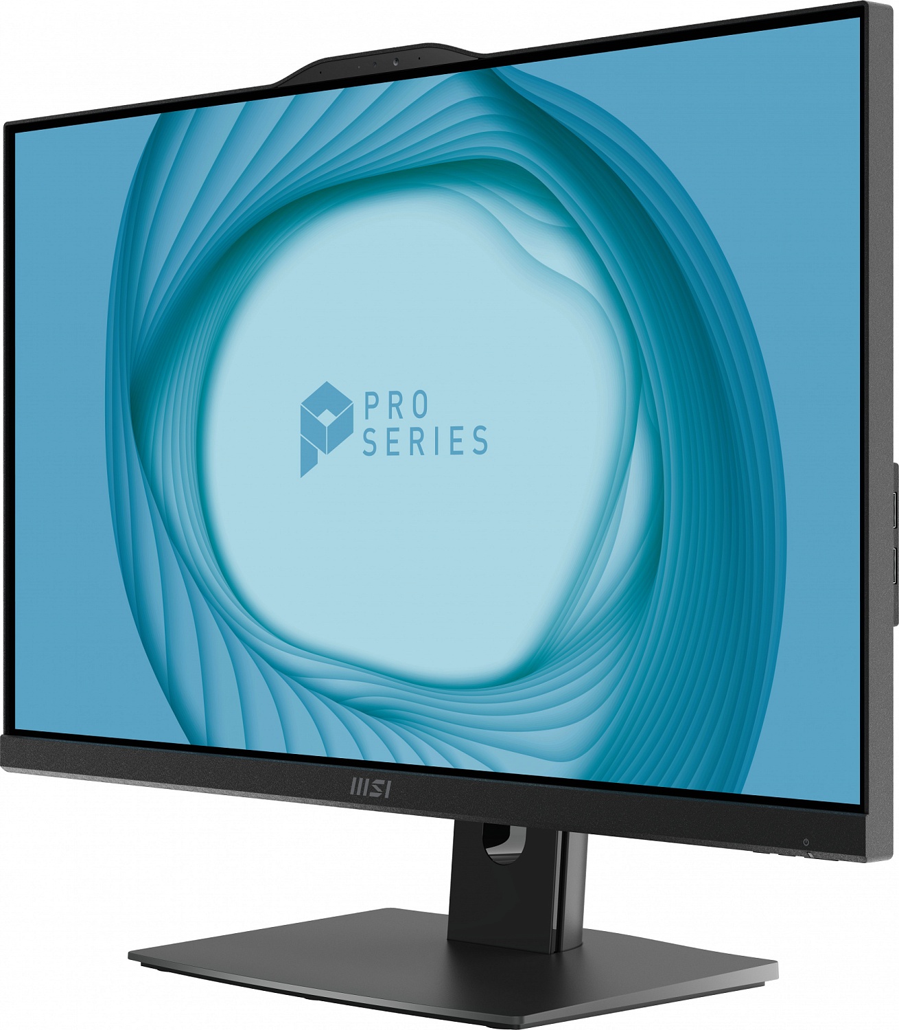 Моноблок MSI Pro AP243TP 12M-063RU 23.8" Full HD Touch i7 12700 (2.1) 16Gb SSD512Gb UHDG 770 Windows 11 Professional GbitEth WiFi BT 120W клавиатура мышь Cam черный 1920x1080