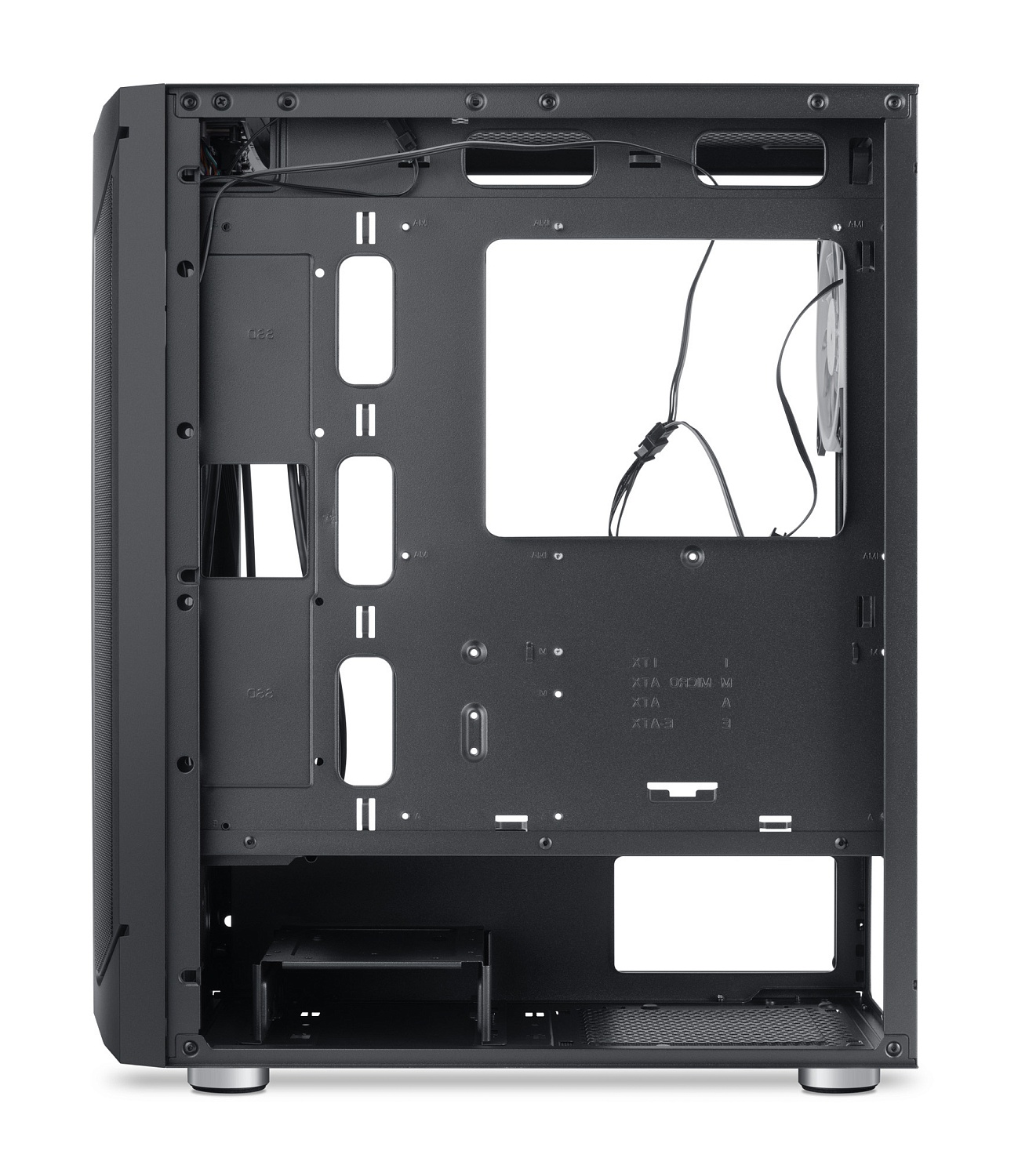 Корпус GMNG OGC-G130 черный без БП ATX 5x120mm 2xUSB2.0 1xUSB3.0 audio bott PSU