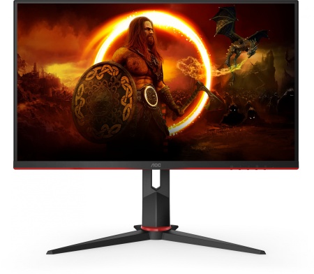 Монитор AOC 27" Q27G2U черный/красный VA LED 1ms 16:9 HDMI матовая HAS Piv 250cd 178гр/178гр 2560x1440 144Hz FreeSync Premium DP 2K USB 5.2кг