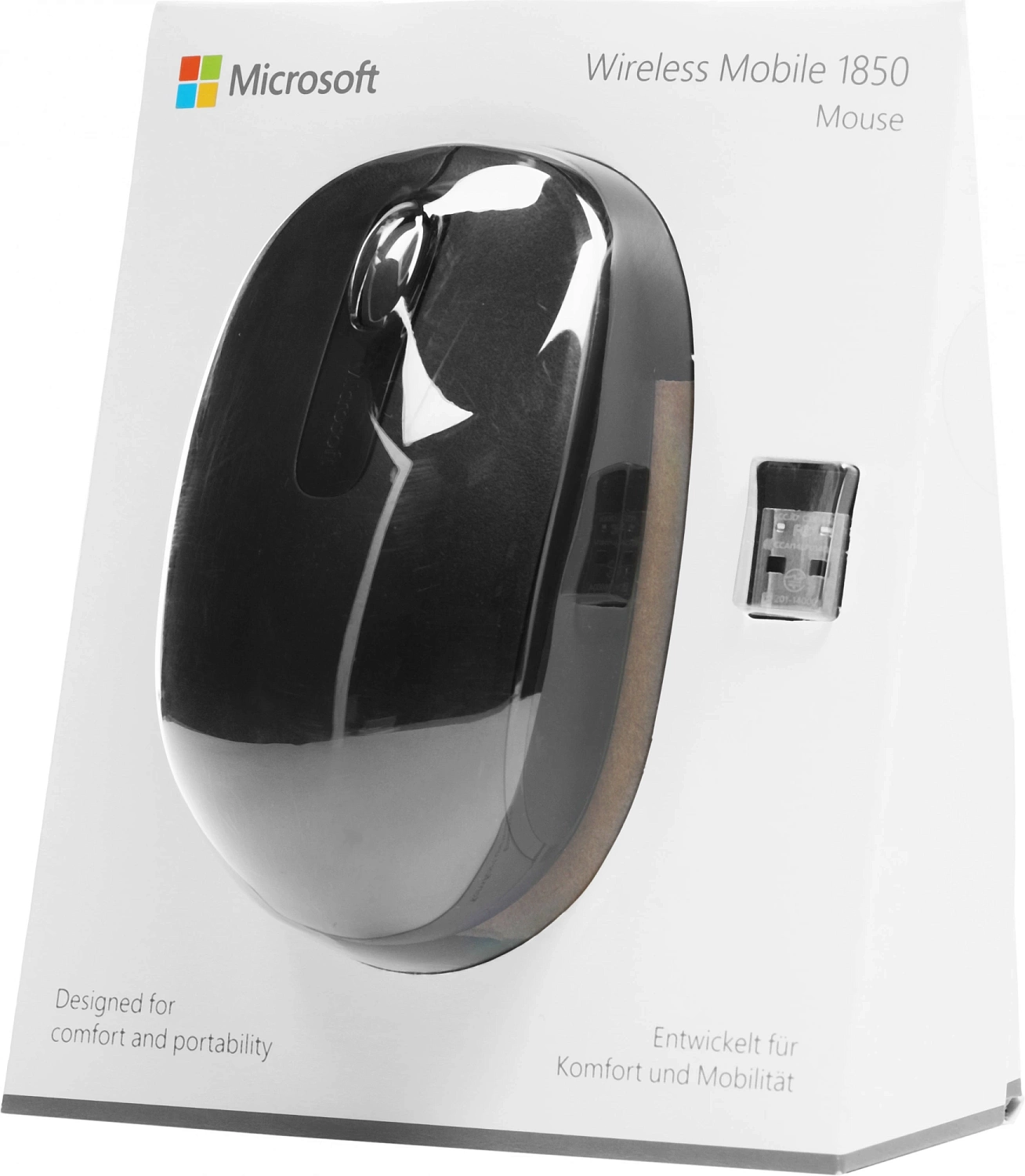 Мышь Microsoft Mobile Mouse 1850 черный оптическая (1000dpi) беспроводная USB для ноутбука (2but) Мышь Microsoft Mobile Mouse 1850 черный оптическая (1000dpi) беспроводная USB для ноутбука (2but)