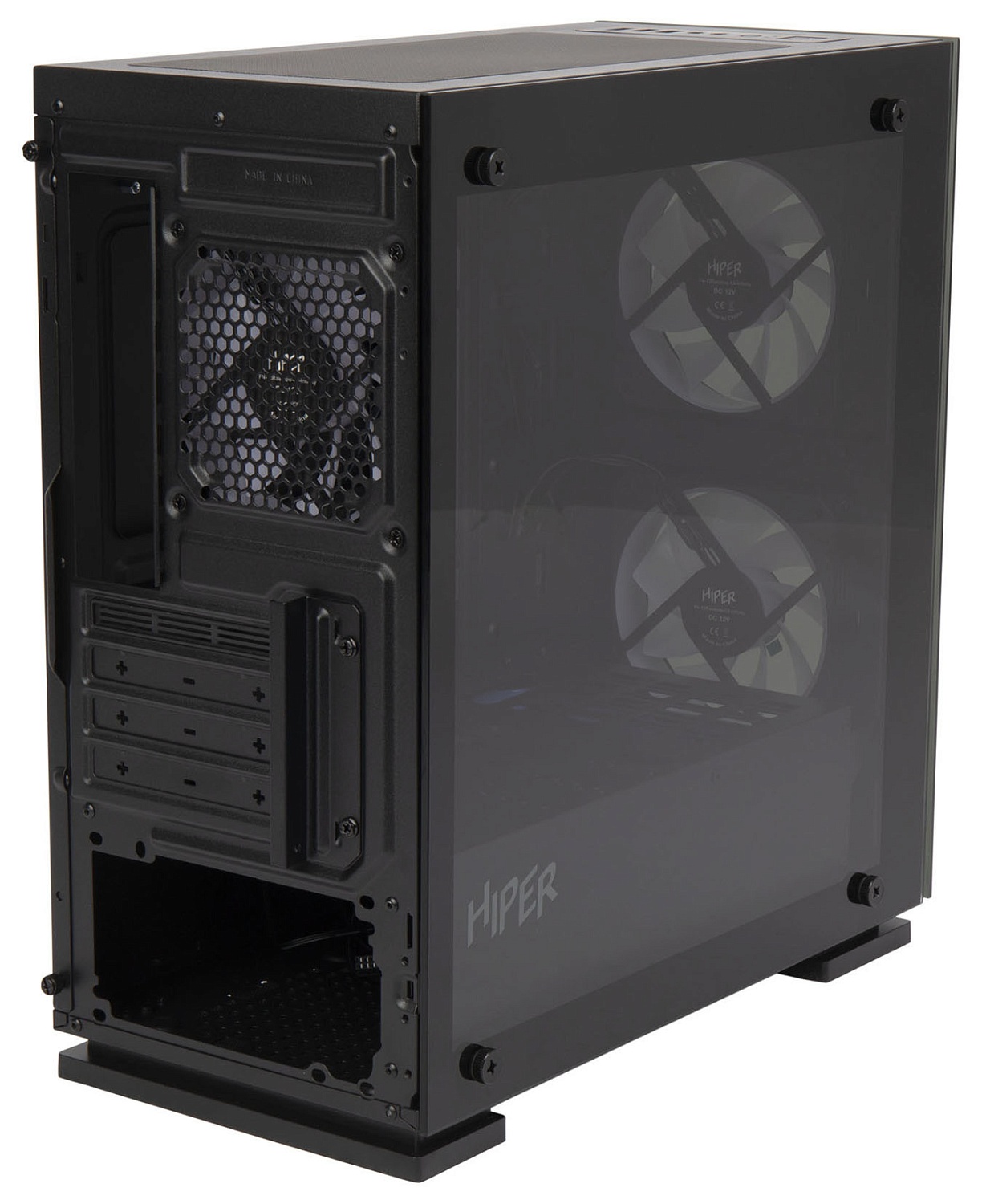 Корпус Hiper M65 черный без БП mATX 3x120mm 2xUSB2.0 1xUSB3.0 audio bott PSU