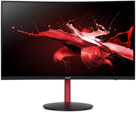 Монитор 31,5" ACER  Nitro XZ322QVbmiiphx , VA, 1920x1080, 165Hz, 1ms, 400nits,  178°/178°, 2xHDMI + DP + Колонки 2Wx2, Audio Out, FreeSync Premium, HDR 400 Curved  (изогн (незначительное повреждение коробки)