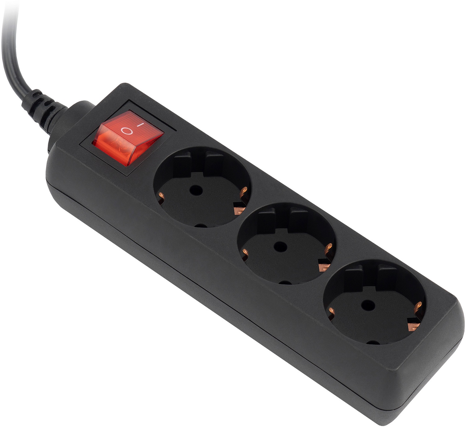 Сетевой фильтр SunWind SW-SP35-B 5м (3 розетки) черный (коробка)