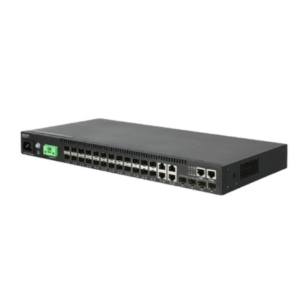 ECS4120-28Fv2-I Edge-corE 24 x GE SFP+ 4CG + 4 10G SFP+ ports L2+ Switch, -10C-65C, w/ DDM for all ports , 1xRJ45 management port, Dual power supply (AC + DC), enhanced temperature range (- 10 ~ 65 degree C)