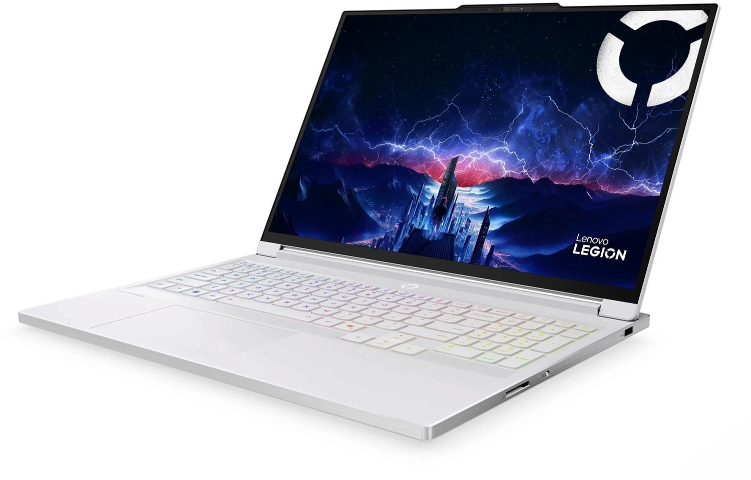 Ноутбук Lenovo Legion 7 16IAX10 Core Ultra 7 255HX 32Gb SSD1Tb NVIDIA GeForce RTX 5060 8Gb 16" OLED WQXGA (2560x1600) Windows 11 Home white WiFi BT Cam (83KY0055RK)