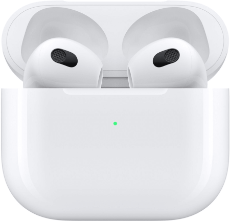 Гарнитура вкладыши Apple AirPods 3 A2565,A2564,A2897 белый беспроводные bluetooth (MPNY3AM/A)