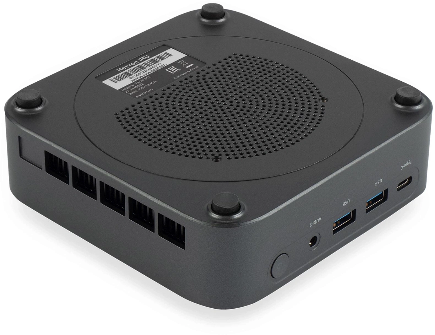 Неттоп IRU Tactio 513 i5 1235U (1.3) 16Gb SSD512Gb Iris Xe Windows 11 Pro 64 GbitEth WiFi BT 120W серый (RUS) (2187333)