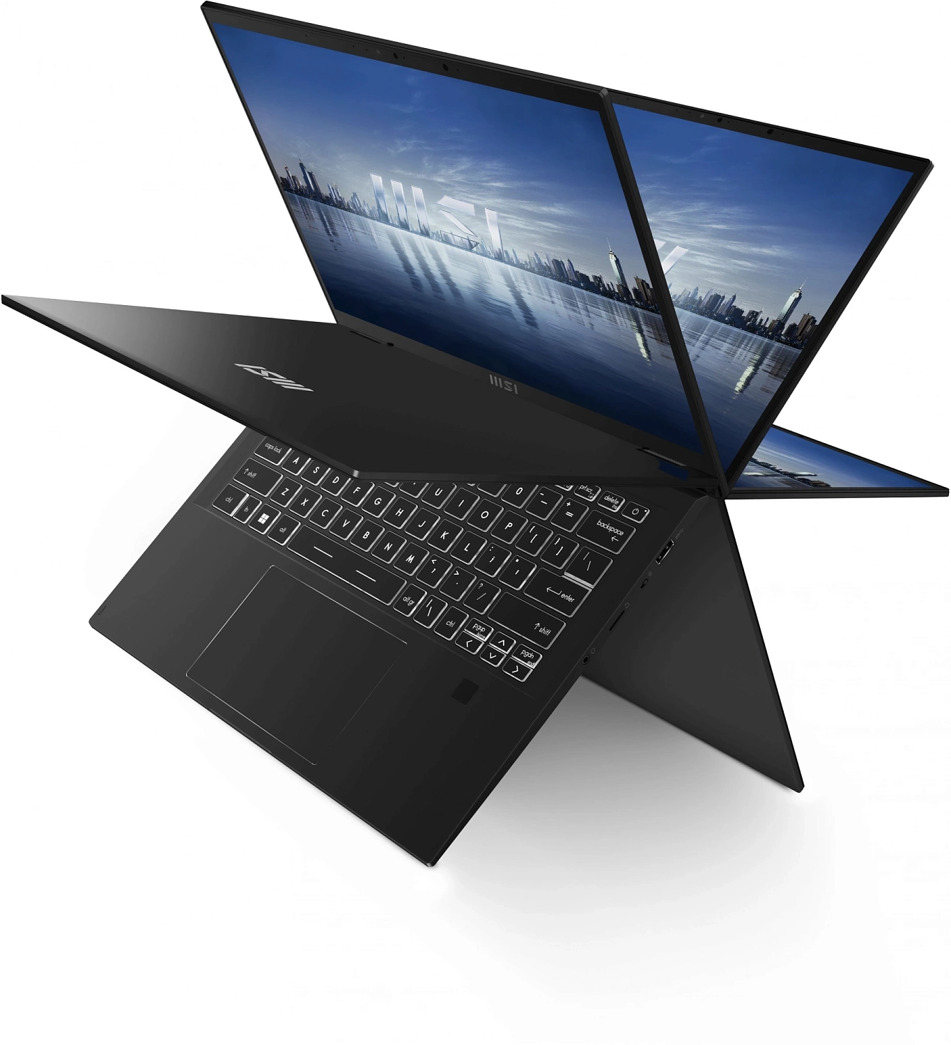 Ноутбук MSI Summit 14 E14FlipEvo A13MT-468XRU, Core I7-1360P 14" 16:10 QHD+ (2880x1800), IPS,Touch panel,Pen, LPDDR5 16GB, 512GB M.2 SSD,Iris Xe Graphics,Ink Black,72Whr,1,59kg,2y,DOS,KB Eng/Rus