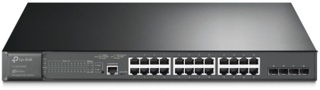 Коммутатор TP-Link SG3428MP (L2+) 24x1Гбит/с 4SFP 24PoE+ 384W управляемый