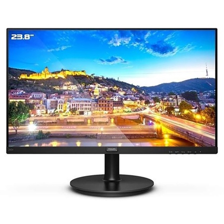 23.8" PHILIPS 242V8LA (00/01) Black (VA, 1920x1080, D-sub+HDMI+DP, 4 ms, 178°/178° уц-2-1 3000:1, 75Hz, MM) (771676) (771683)