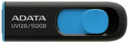 512GB USB 3.2 Gen1 AUV128-512G-RBE Black/Blue, Performance (Max.): Up to 100MB/s read