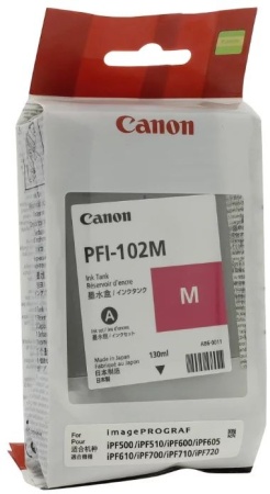 Картридж струйный Canon PFI-102M 0897B001 пурпурный для Canon iP F510/605/610