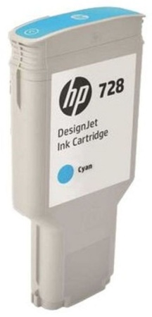 Картридж струйный HP 728 F9K17A голубой (300мл) для HP DJ T730/T830