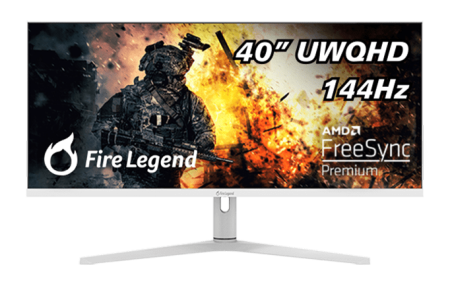 Монитор 40'' AOPEN  40XV1CUPwmiiphux  21:9, IPS, 3440x1440, 1 / 4ms, 400, 600cd, 144Hz, 2xHDMI + 1xDP(1.2) + 1xType-C(90W) + Speakers 4Wx2, White, 600, H.Adj. 95  (by ACER)