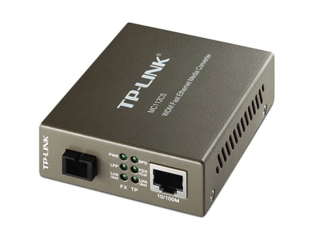 Медиаконвертер TP-Link MC112CS 10/100Mbit RJ45 SC 802.3u 10/100Base-TX 100Base-FX