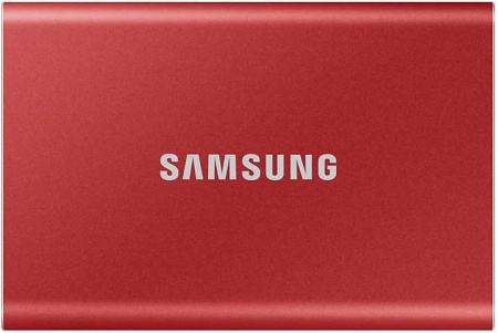 Накопитель SSD Samsung USB-C 2Tb MU-PC2T0R/WW T7 1.8" красный