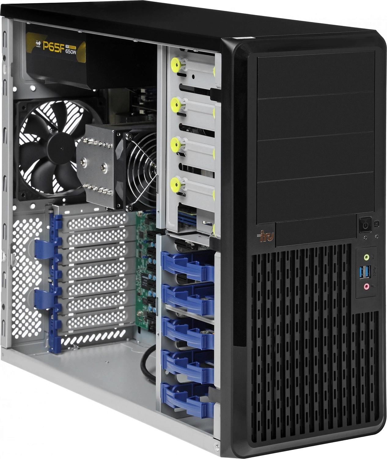 Сервер IRU Rock W9105P 1x5217 2x16Gb 1x500Gb M.2 SSD 1x650W w/o OS (2138595)