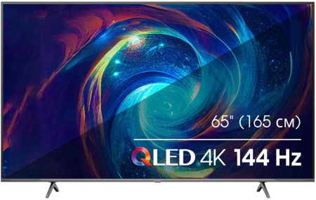 Телевизор QLED Hisense 65" 65E7KQ PRO темно-серый 4K Ultra HD 120Hz DVB-T DVB-T2 DVB-C DVB-S DVB-S2 USB WiFi Smart TV