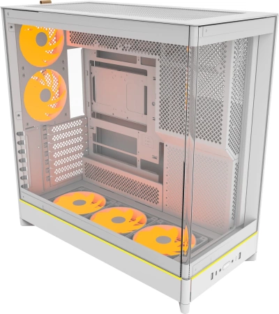 Корпус Montech HS02 PRO белый без БП ATX 4x140mm 2xUSB3.0 audio bott PSU