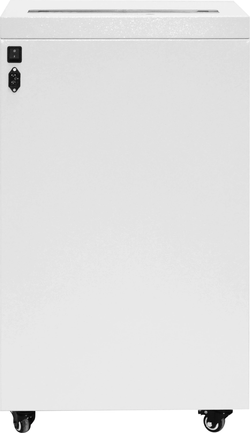 Шредер Heleos УА118-4 белый (секр.P-4) фрагменты 34лист. 118лтр. скрепки скобы пл.карты CD