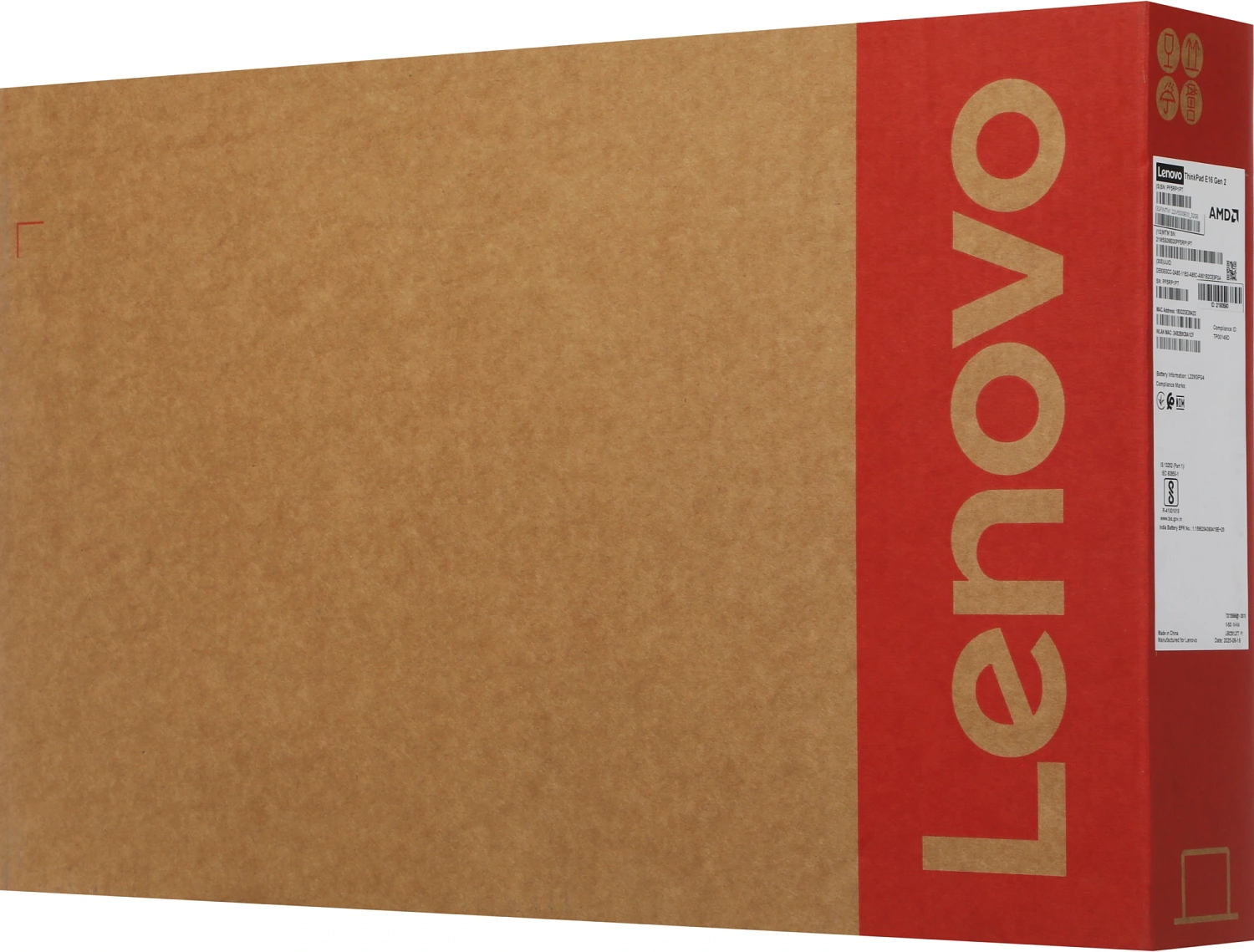 Ноутбук Lenovo ThinkPad E16 G2 Ryzen 7 7735HS 32Gb SSD512Gb AMD Radeon 680M 16" IPS WUXGA (1920x1200) без ОС black WiFi BT Cam (21M5S09E00_32G)