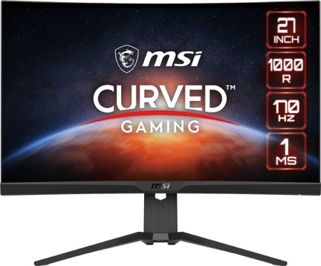 Монитор MSI 27" G272CQP черный VA LED 1ms 16:9 HDMI матовая HAS 300cd 178гр/178гр 2560x1440 170Hz FreeSync Premium DP 2K 6.01кг